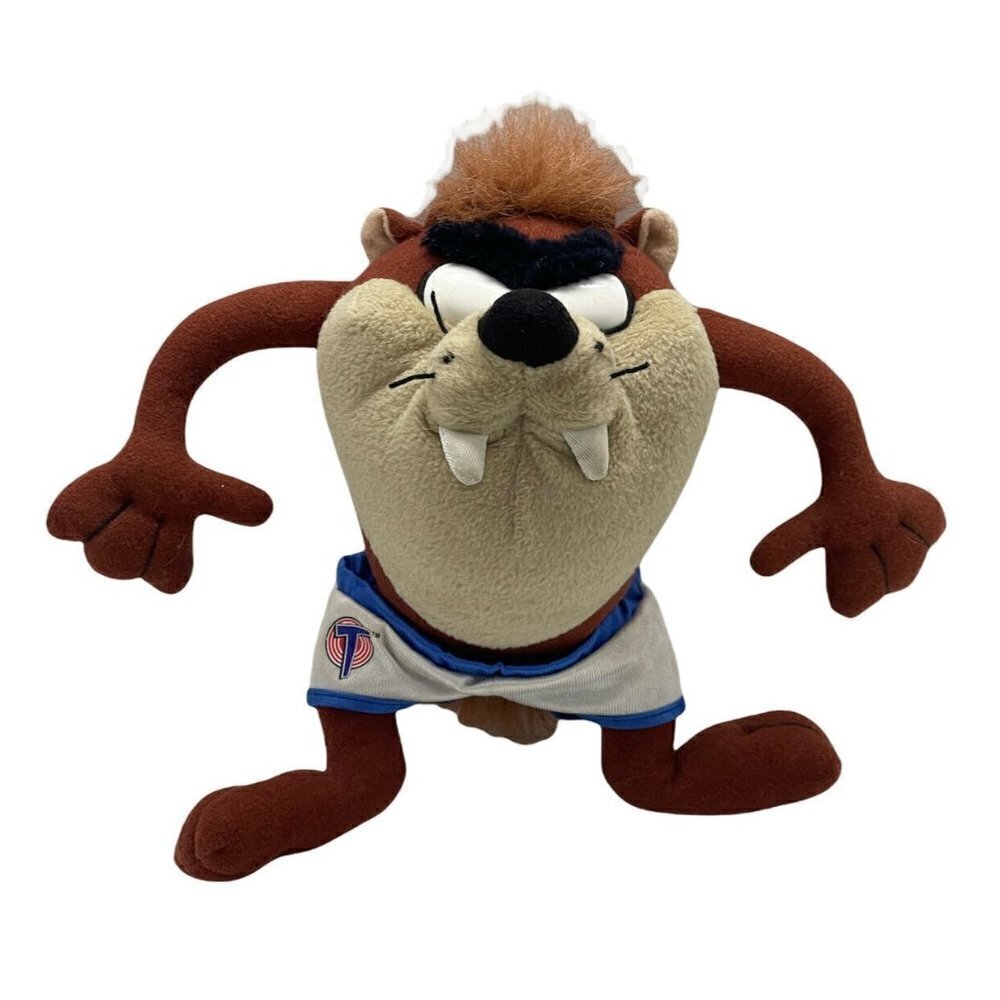 Vintage Mcdonald's Looney Tunes Warner Bros. Space Jam Plush Toy Taz 1996 8"